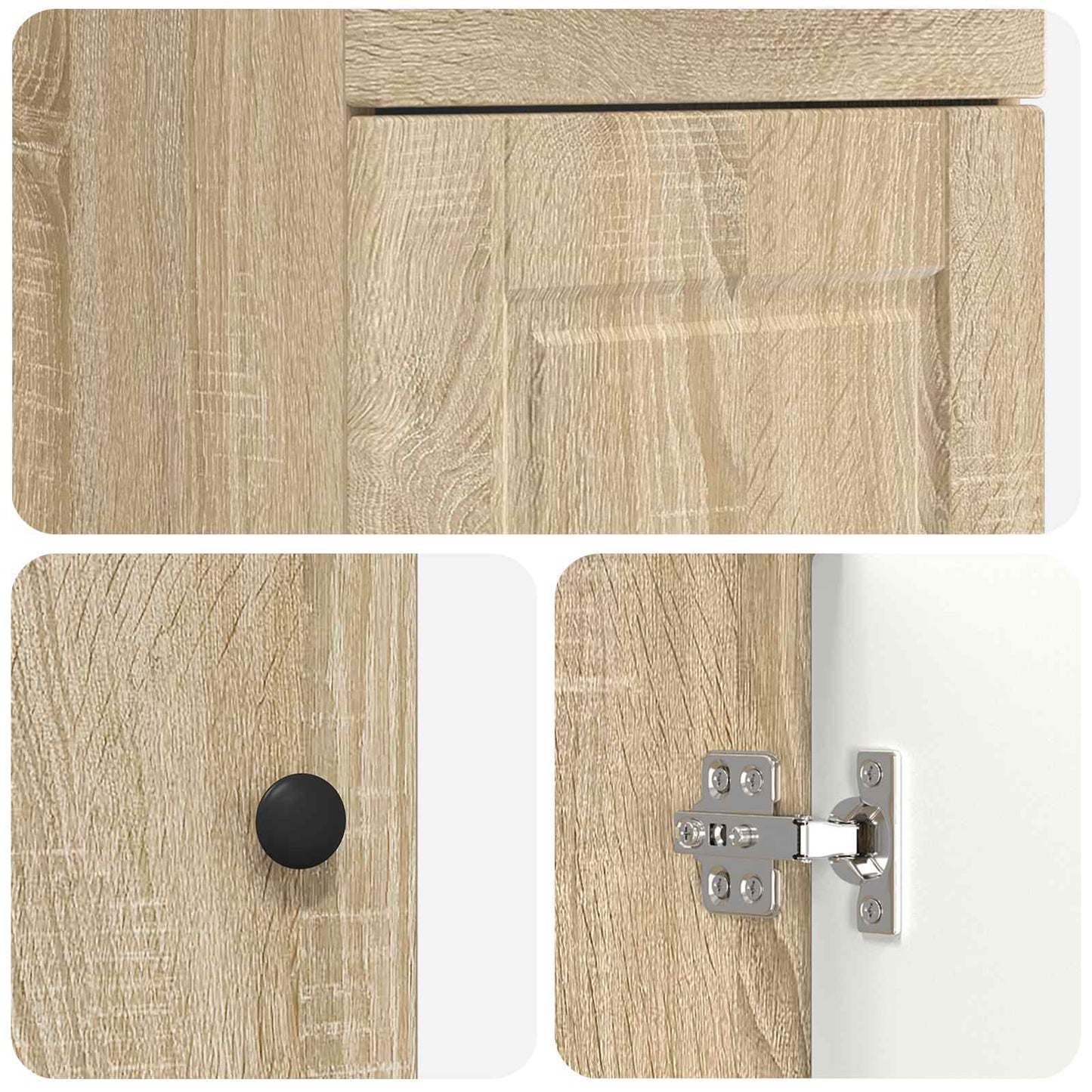 Bathroom Vanity with Sink Sonoma Oak 42 x 40 x 84.5 cm