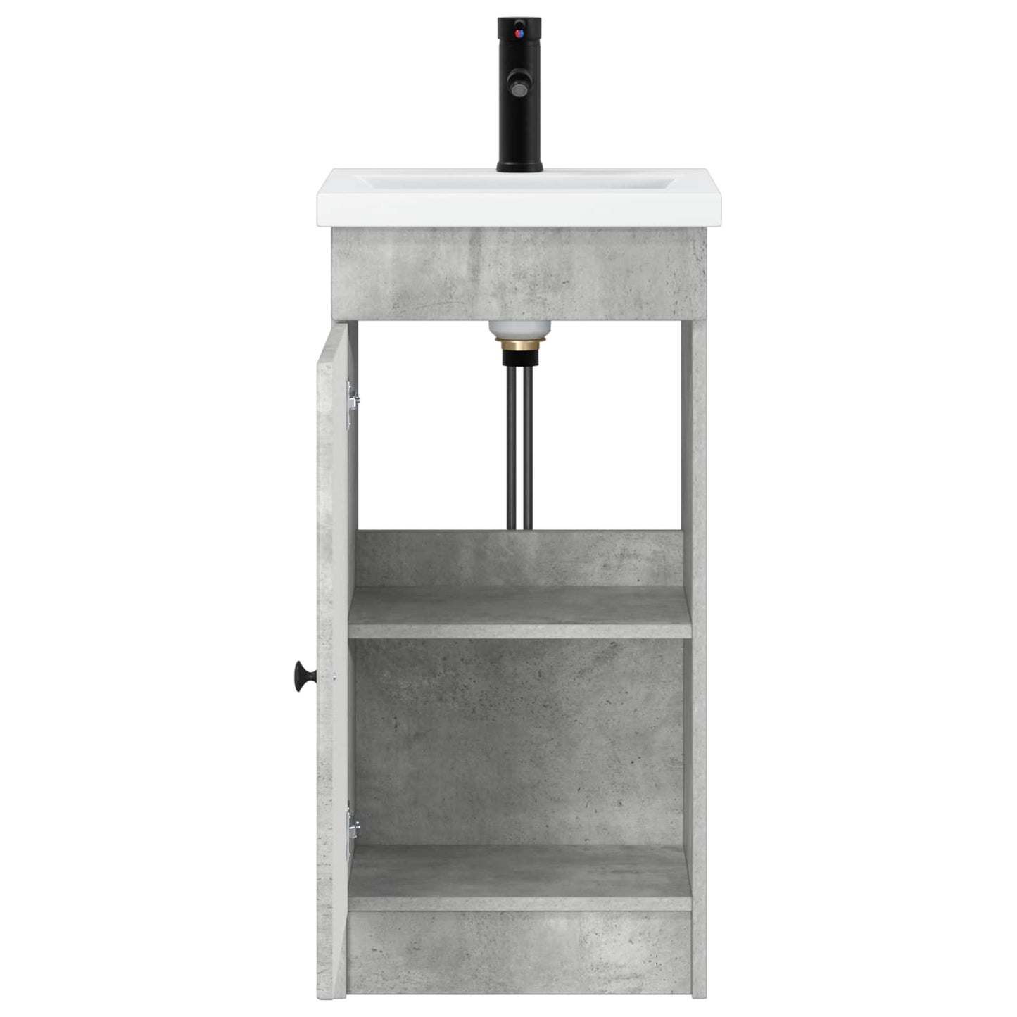 Bathroom Vanity with Sink Concrete Grey 42 x 40 x 84.5 cm