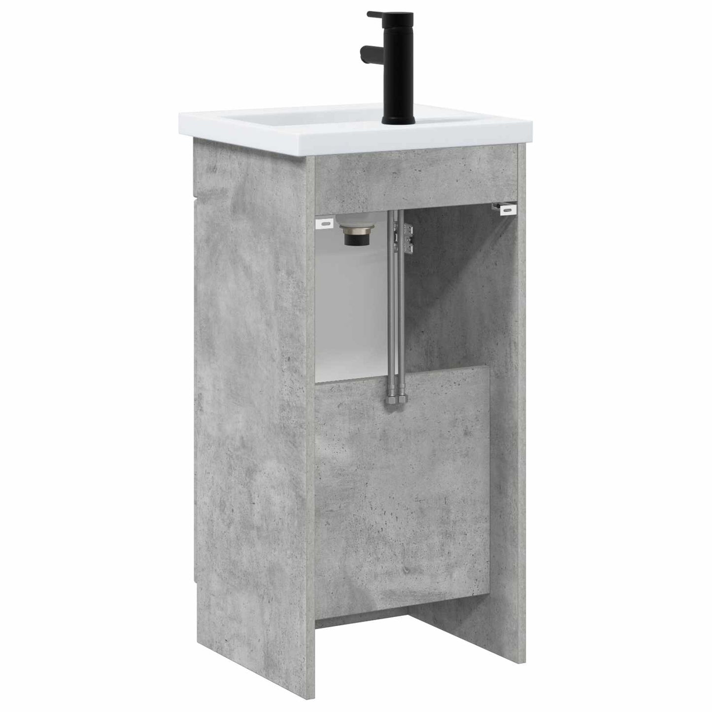 Bathroom Vanity with Sink Concrete Grey 42 x 40 x 84.5 cm