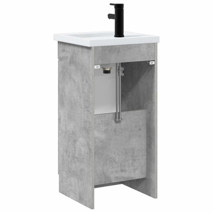 Bathroom Vanity with Sink Concrete Grey 42 x 40 x 84.5 cm