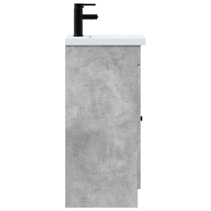 Bathroom Vanity with Sink Concrete Grey 42 x 40 x 84.5 cm