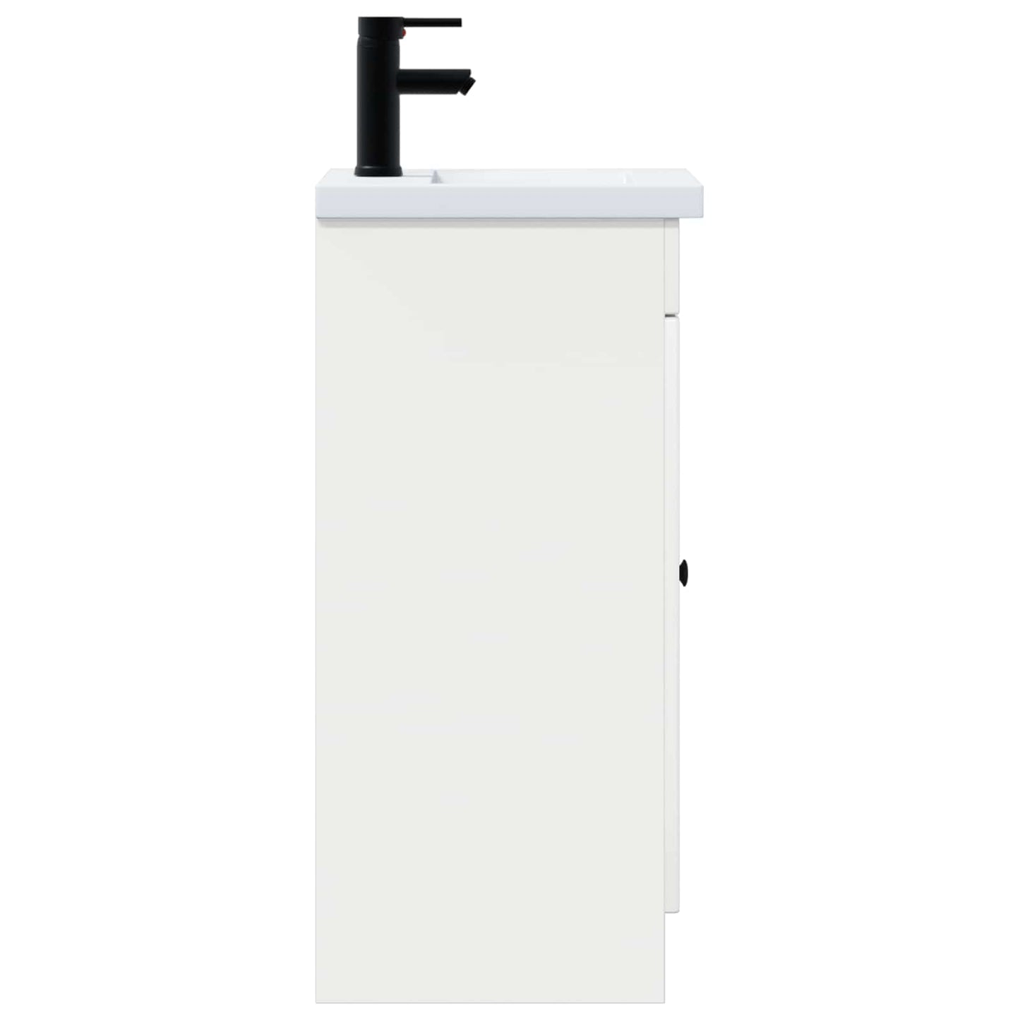 Bathroom Vanity with Sink High Gloss White 42 x 40 x 84.5 cm