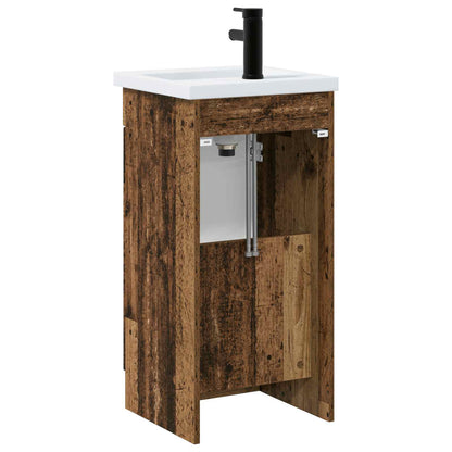 Bathroom Vanity with Sink Old Wood 42 x 40 x 84.5 cm
