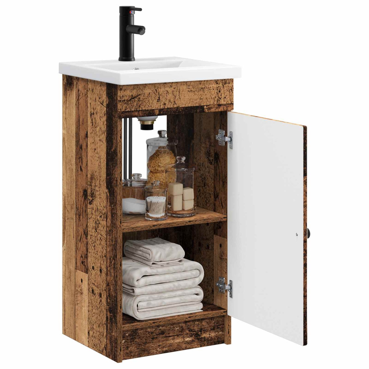 Bathroom Vanity with Sink Old Wood 42 x 40 x 84.5 cm