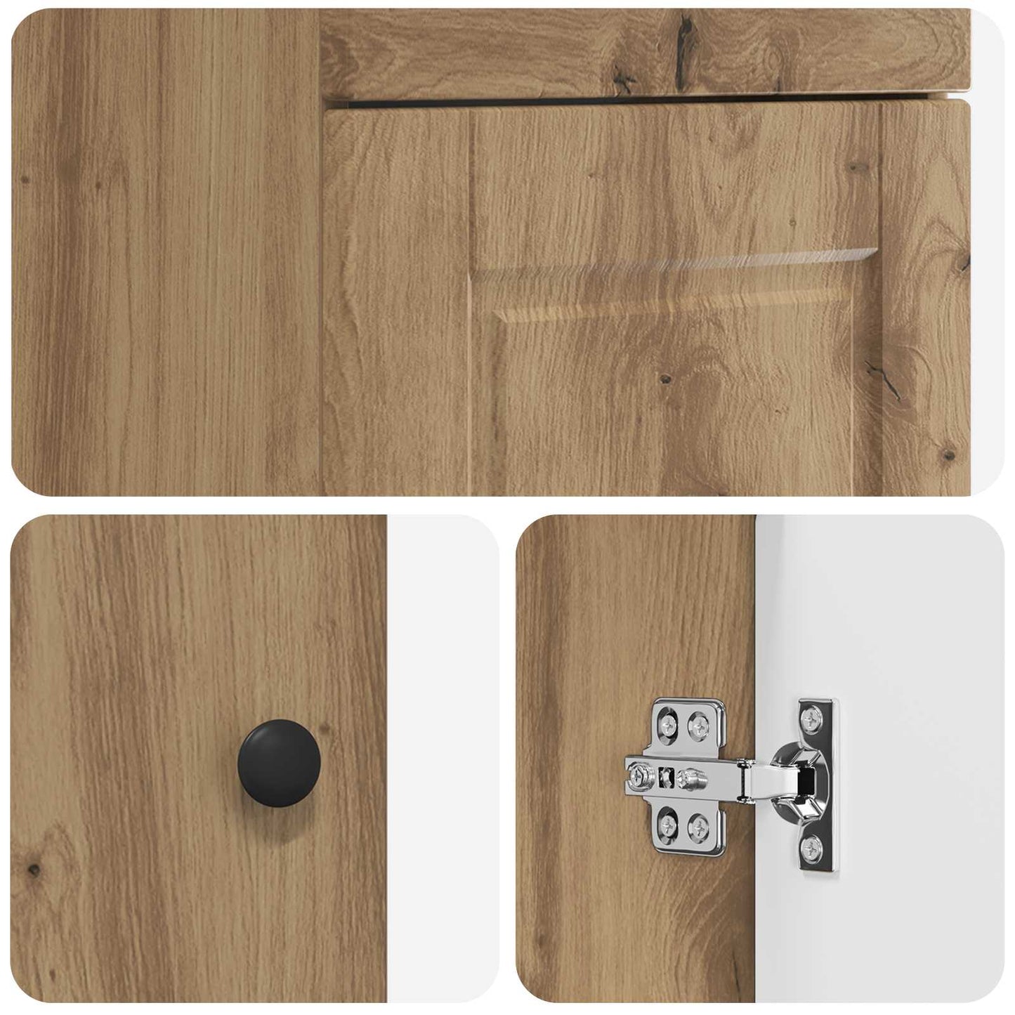 Bathroom Vanity with Sink Artisan Oak 42 x 40 x 84.5 cm