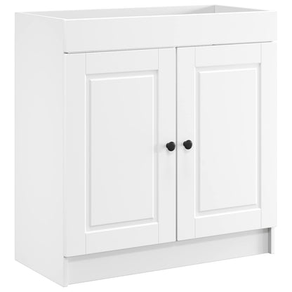 Bathroom under Sink Cabinet White 56 x 37.5 x 81 cm