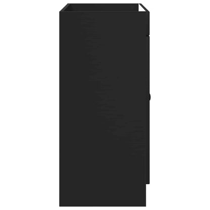 Bathroom under Sink Cabinet Black 56 x 37.5 x 81 cm
