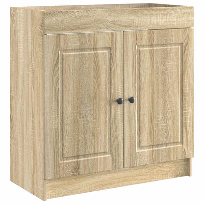 Bathroom under Sink Cabinet Sonoma Oak 56 x 37.5 x 81 cm