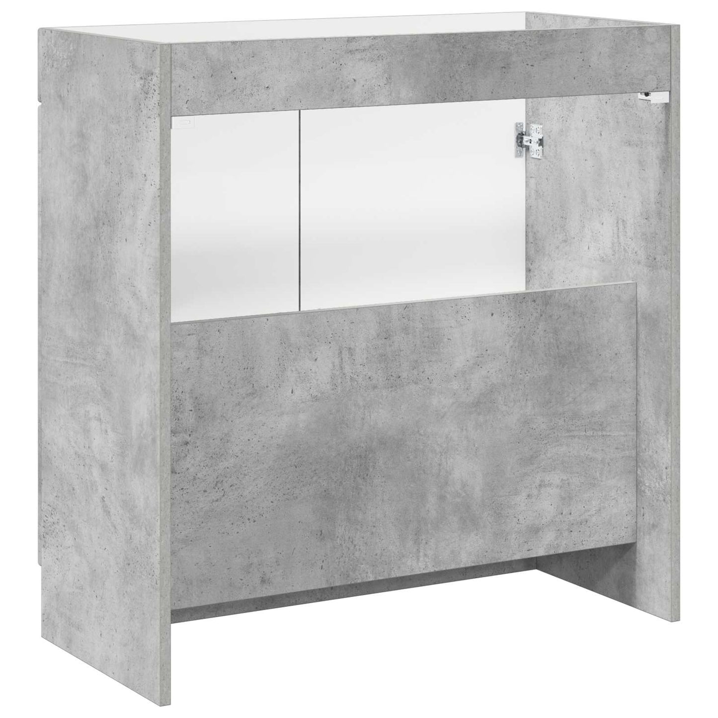 Bathroom under Sink Cabinet Concrete Grey 56 x 37.5 x 81 cm
