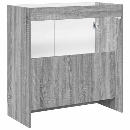 Bathroom under Sink Cabinet Grey Sonoma 56 x 37.5 x 81 cm