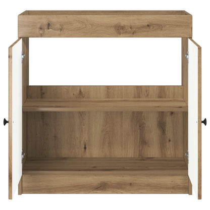 Bathroom under Sink Cabinet Artisan Oak 56 x 37.5 x 81 cm