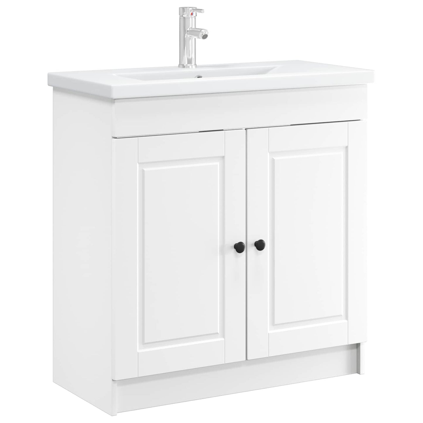 Bathroom under Sink Cabinet White 78.5 x 37.5 x 81 cm