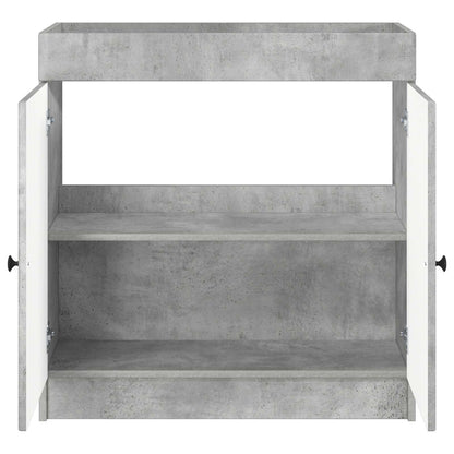 Bathroom under Sink Cabinet Concrete Grey 78.5 x 37.5 x 81 cm
