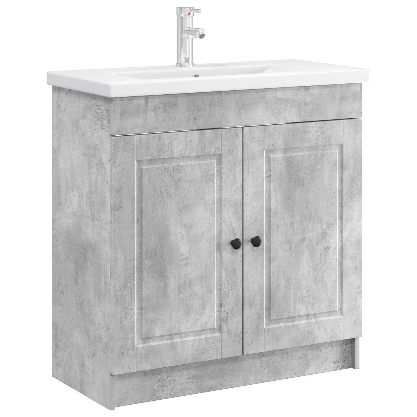 Bathroom under Sink Cabinet Concrete Grey 78.5 x 37.5 x 81 cm