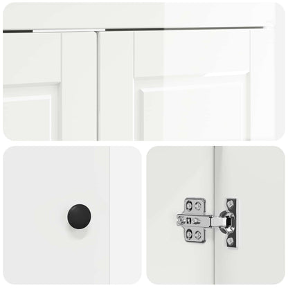 Bathroom under Sink Cabinet High Gloss White