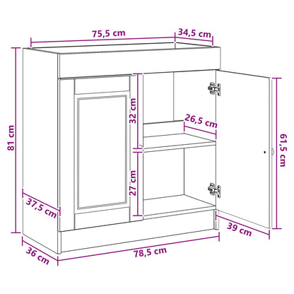 Bathroom under Sink Cabinet High Gloss White