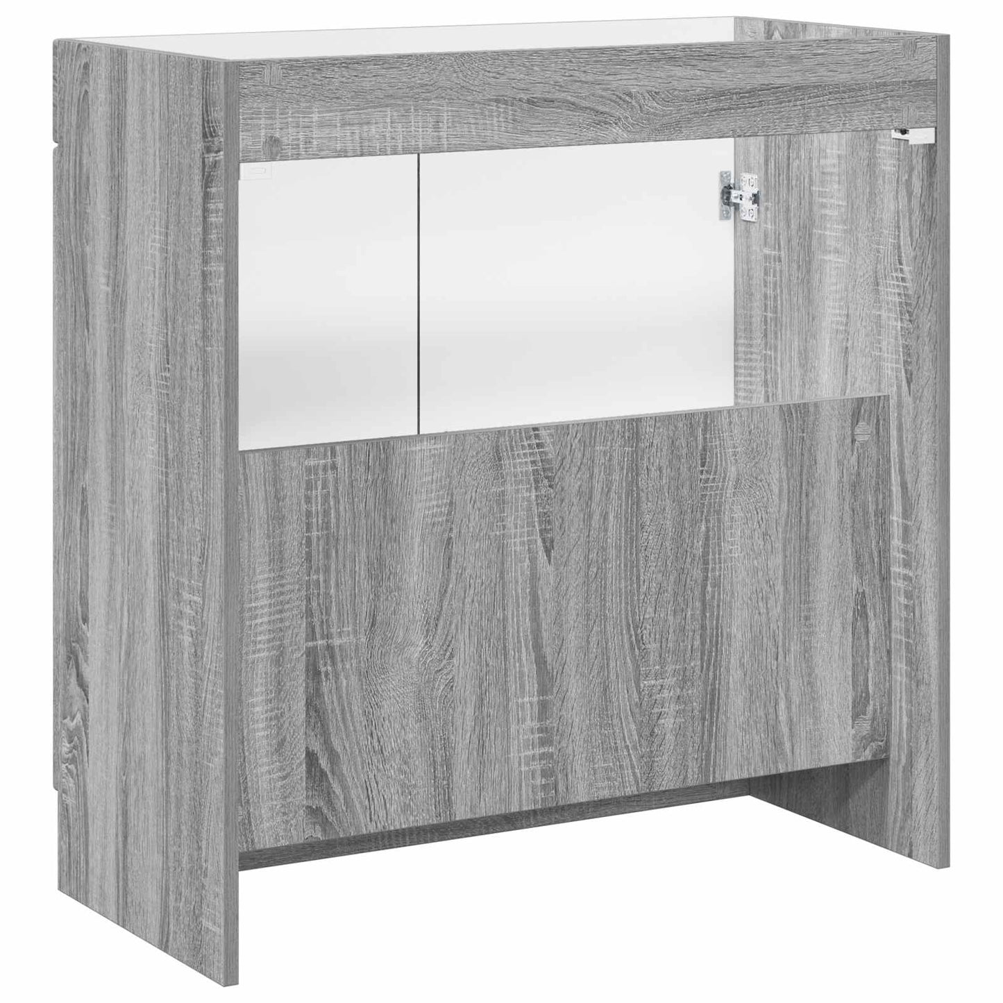 Bathroom under Sink Cabinet Grey Sonoma 78.5 x 37.5 x 81 cm