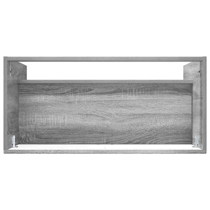 Bathroom under Sink Cabinet Grey Sonoma 78.5 x 37.5 x 81 cm