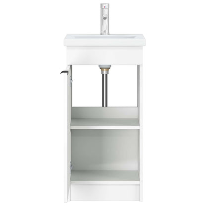 Bathroom Vanity with Sink White 42 x 40 x 84.5 cm