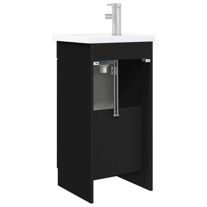 Bathroom Vanity with Sink Black 42 x 40 x 84.5 cm