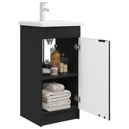 Bathroom Vanity with Sink Black 42 x 40 x 84.5 cm