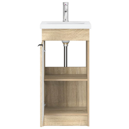 Bathroom Vanity with Sink Sonoma Oak 42 x 40 x 84.5 cm