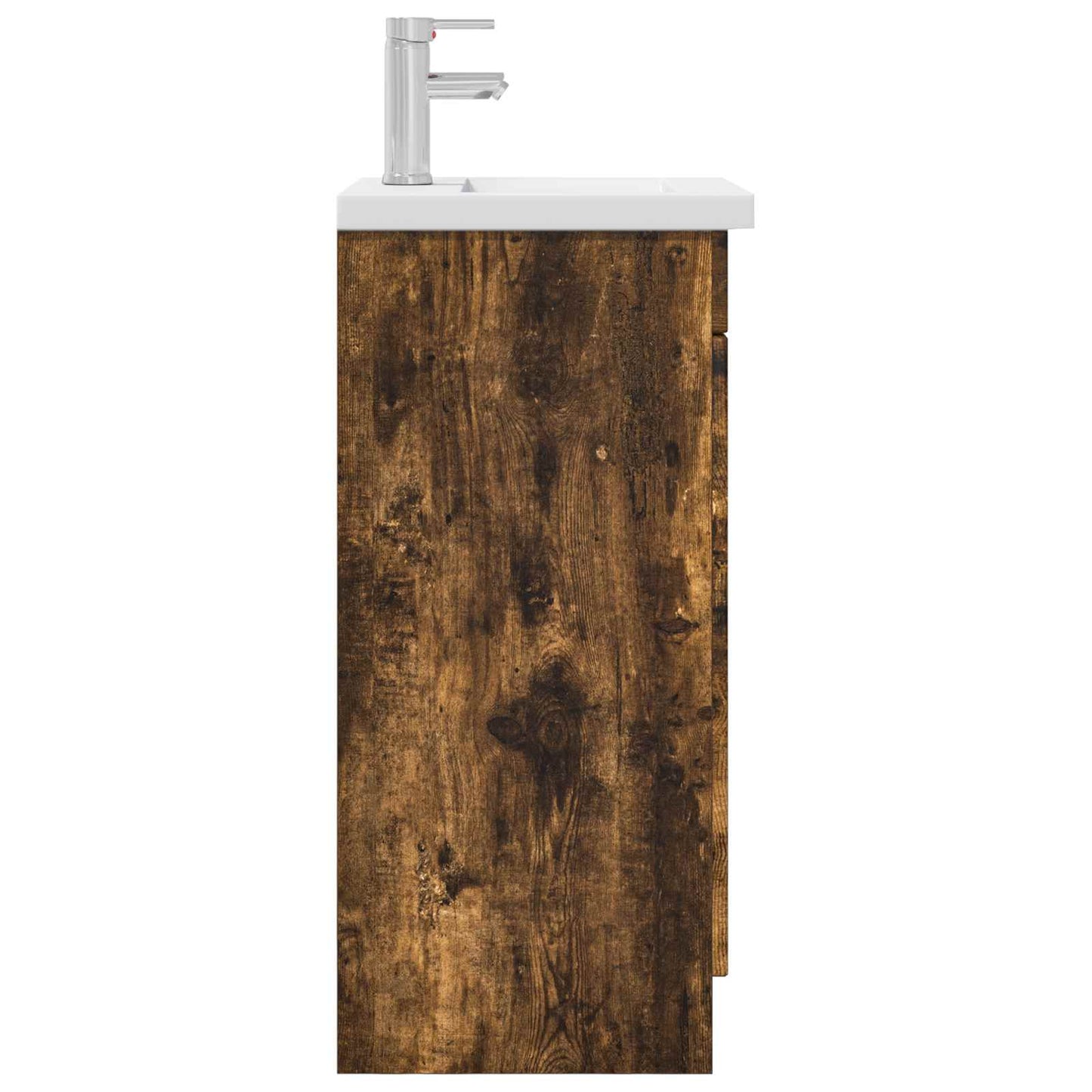 Bathroom Vanity with Sink Smoked Oak 42 x 40 x 84.5 cm