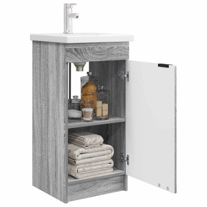 Bathroom Vanity with Sink Grey Sonoma 42 x 40 x 84.5 cm