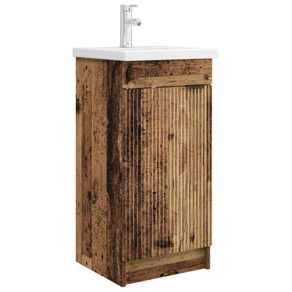 Bathroom Vanity with Sink Old Wood 42 x 40 x 84.5 cm