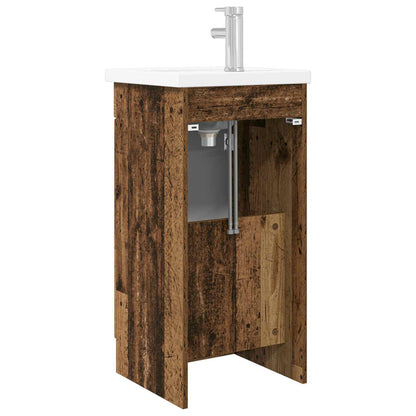 Bathroom Vanity with Sink Old Wood 42 x 40 x 84.5 cm