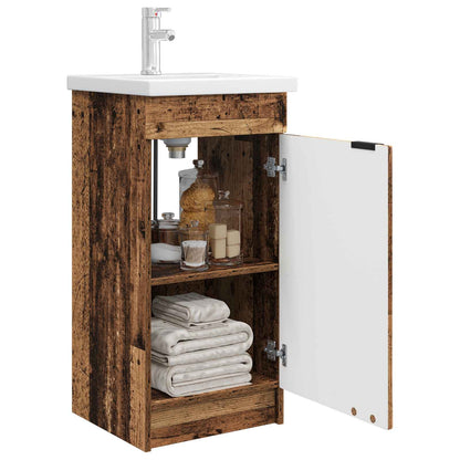 Bathroom Vanity with Sink Old Wood 42 x 40 x 84.5 cm