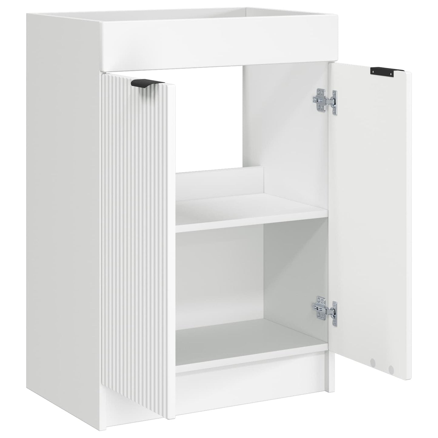 Bathroom under Sink Cabinet White 56 x 37.5 x 81 cm