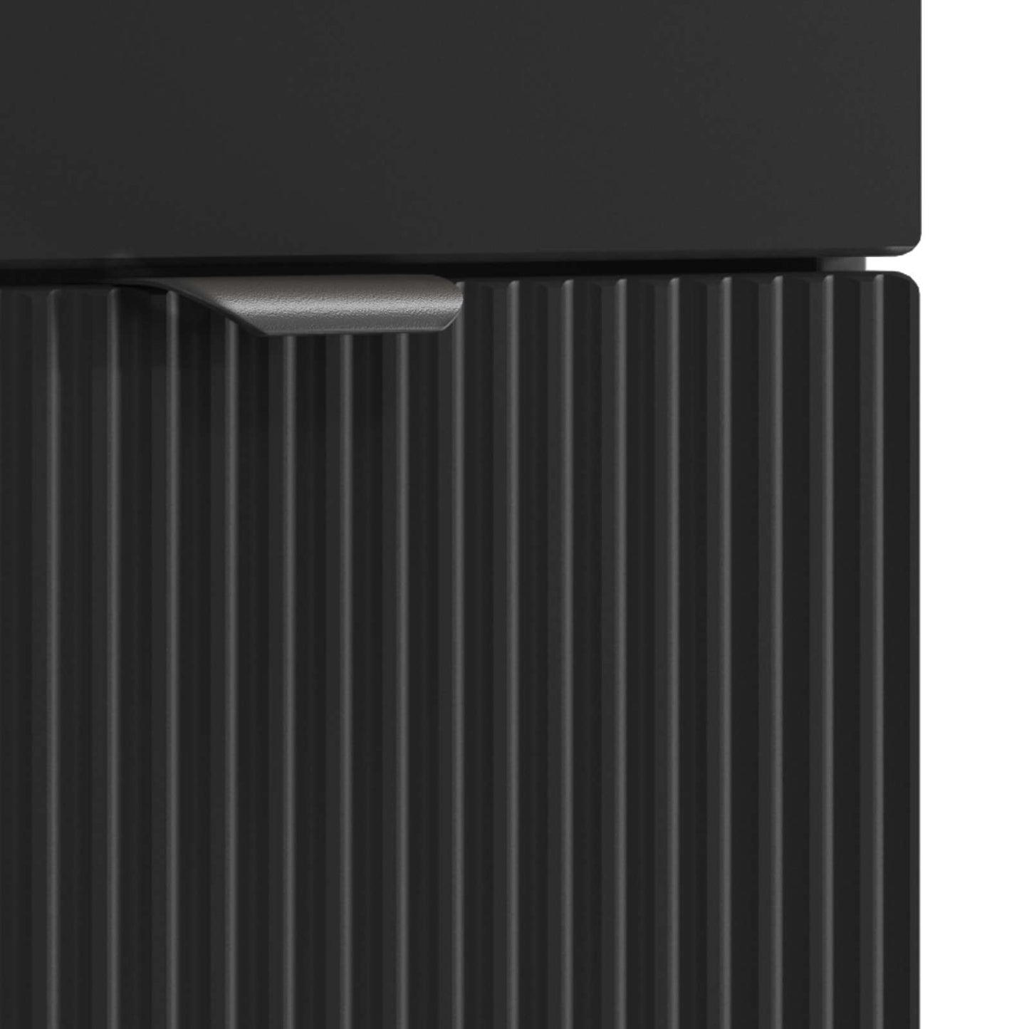 Bathroom under Sink Cabinet Black 56 x 37.5 x 81 cm