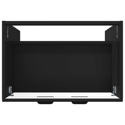 Bathroom under Sink Cabinet Black 56 x 37.5 x 81 cm