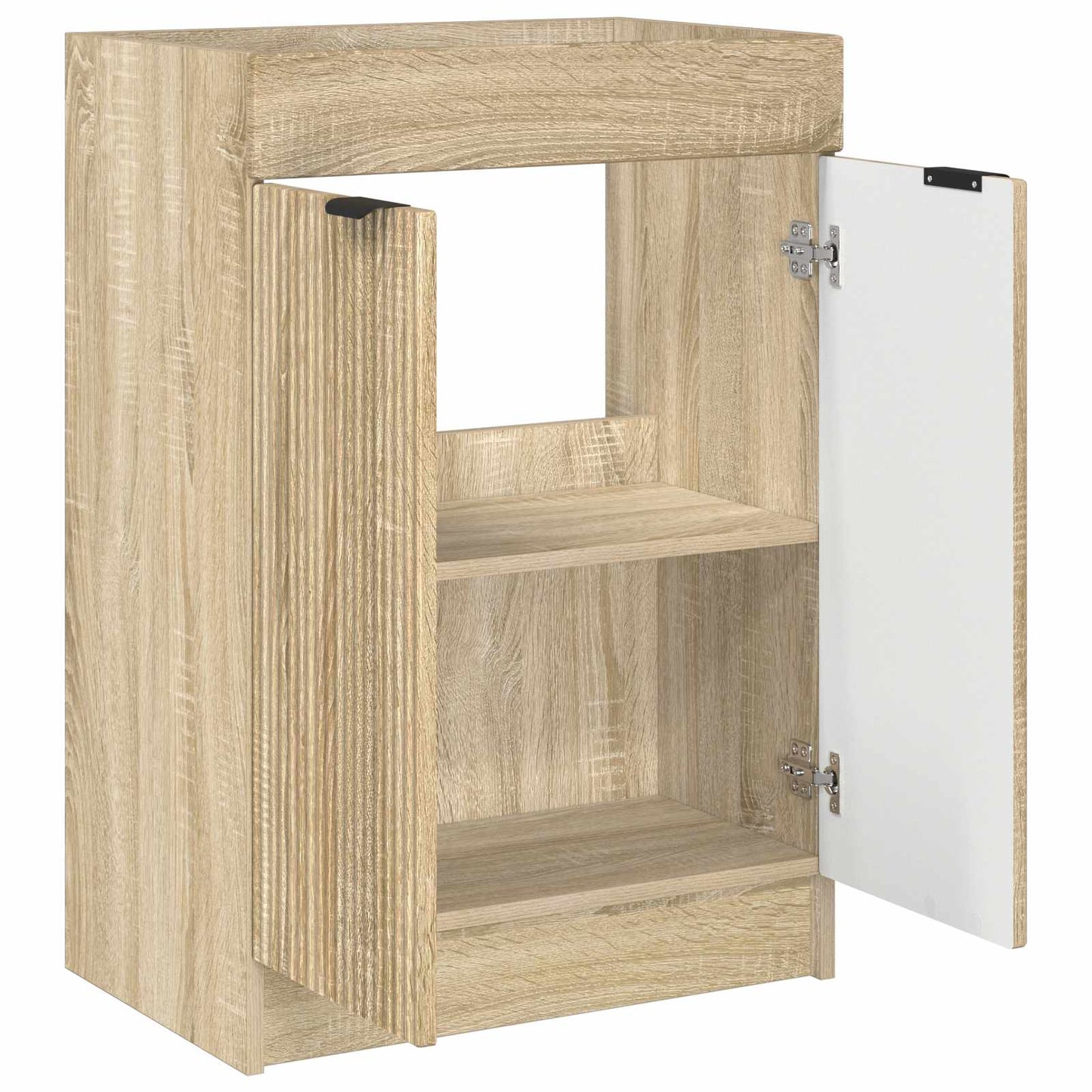 Bathroom under Sink Cabinet Sonoma Oak 56 x 37.5 x 81 cm