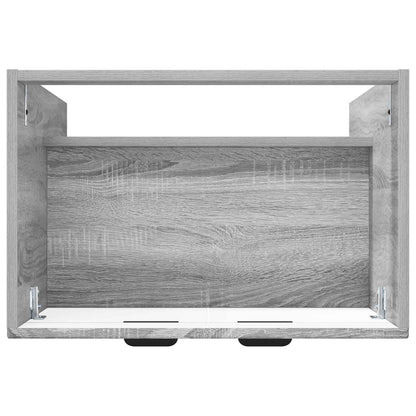 Bathroom under Sink Cabinet Grey Sonoma 56 x 37.5 x 81 cm