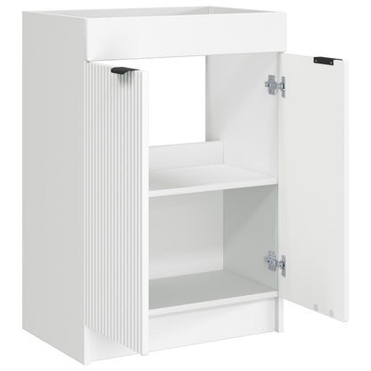 Bathroom under Sink Cabinet White 78.5 x 37.5 x 81 cm