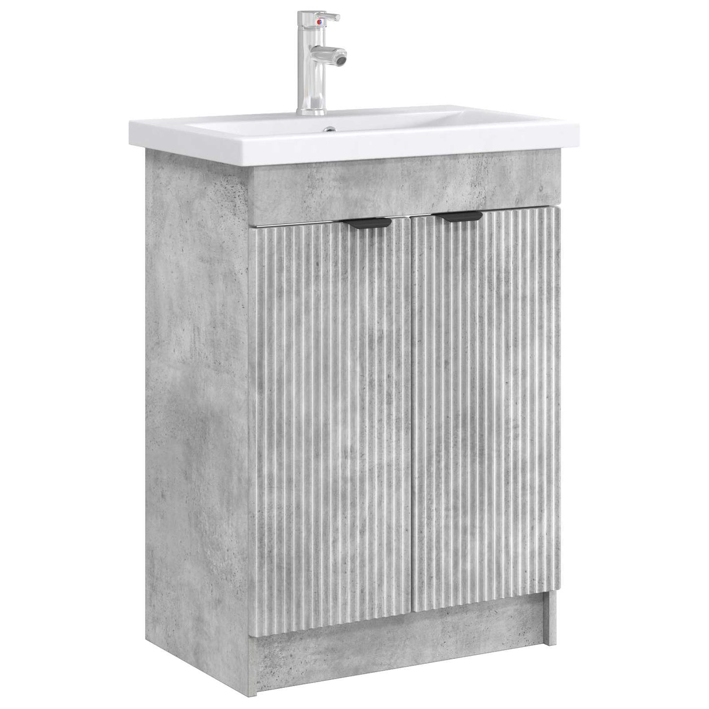 Bathroom under Sink Cabinet Concrete Grey 78.5 x 37.5 x 81 cm