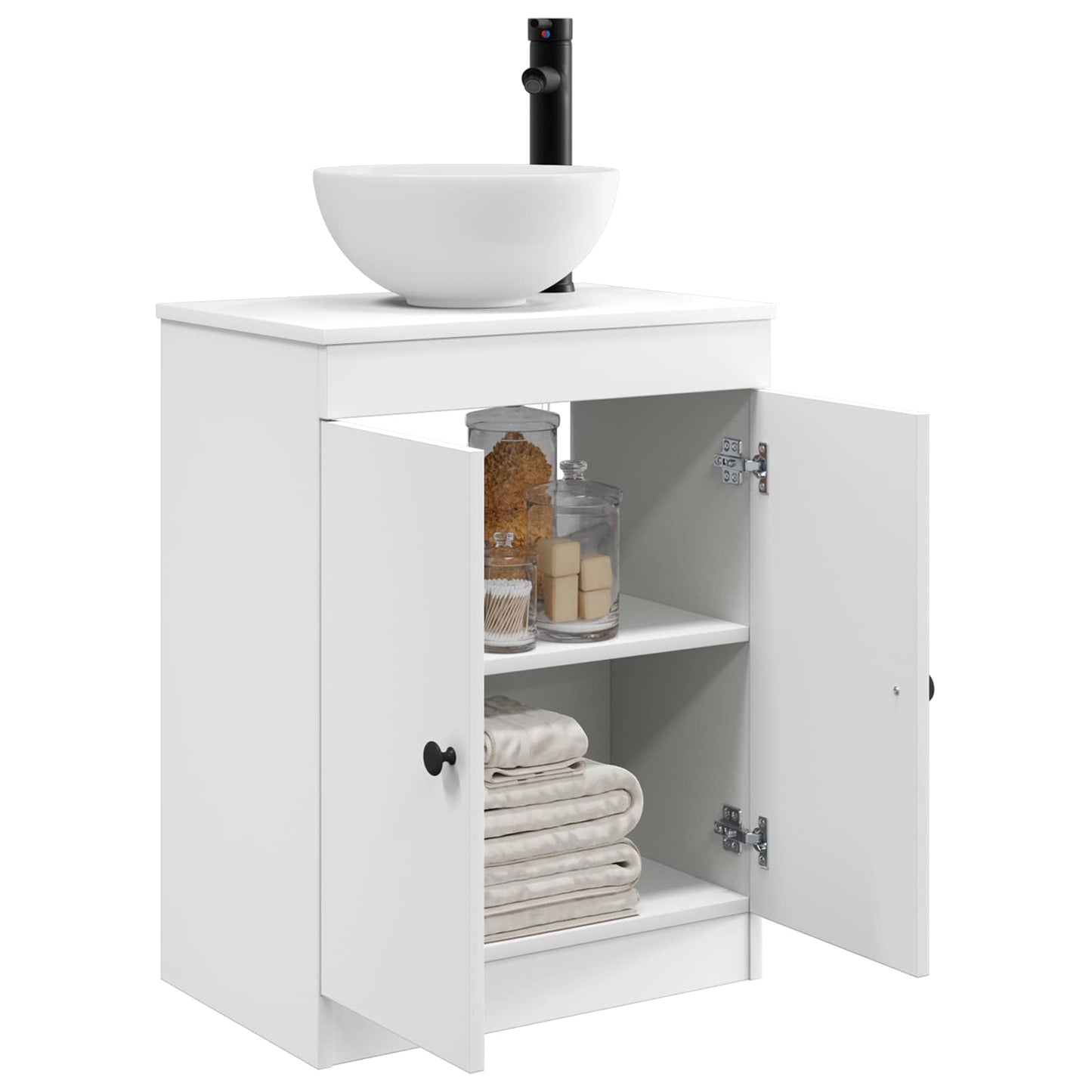 Bathroom Vanity with Sink White 54 x 35 x 83 cm Engineered Wood
