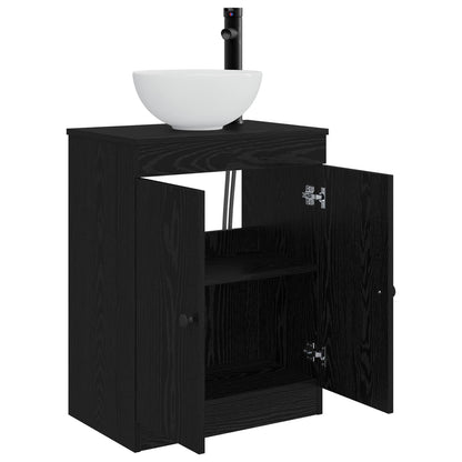 Bathroom Vanity with Sink Black 54 x 35 x 83 cm Engineered Wood