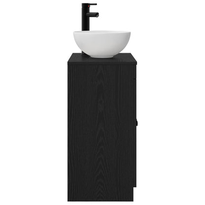 Bathroom Vanity with Sink Black 54 x 35 x 83 cm Engineered Wood