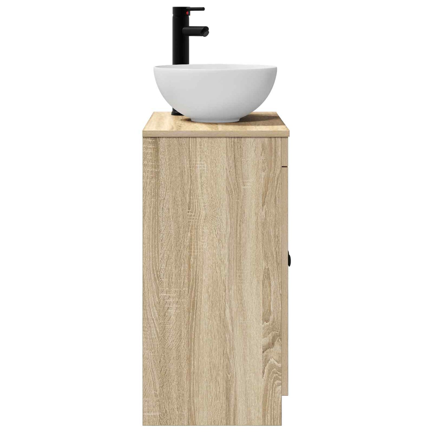 Bathroom Vanity with Sink Sonoma Oak 54 x 35 x 83 cm