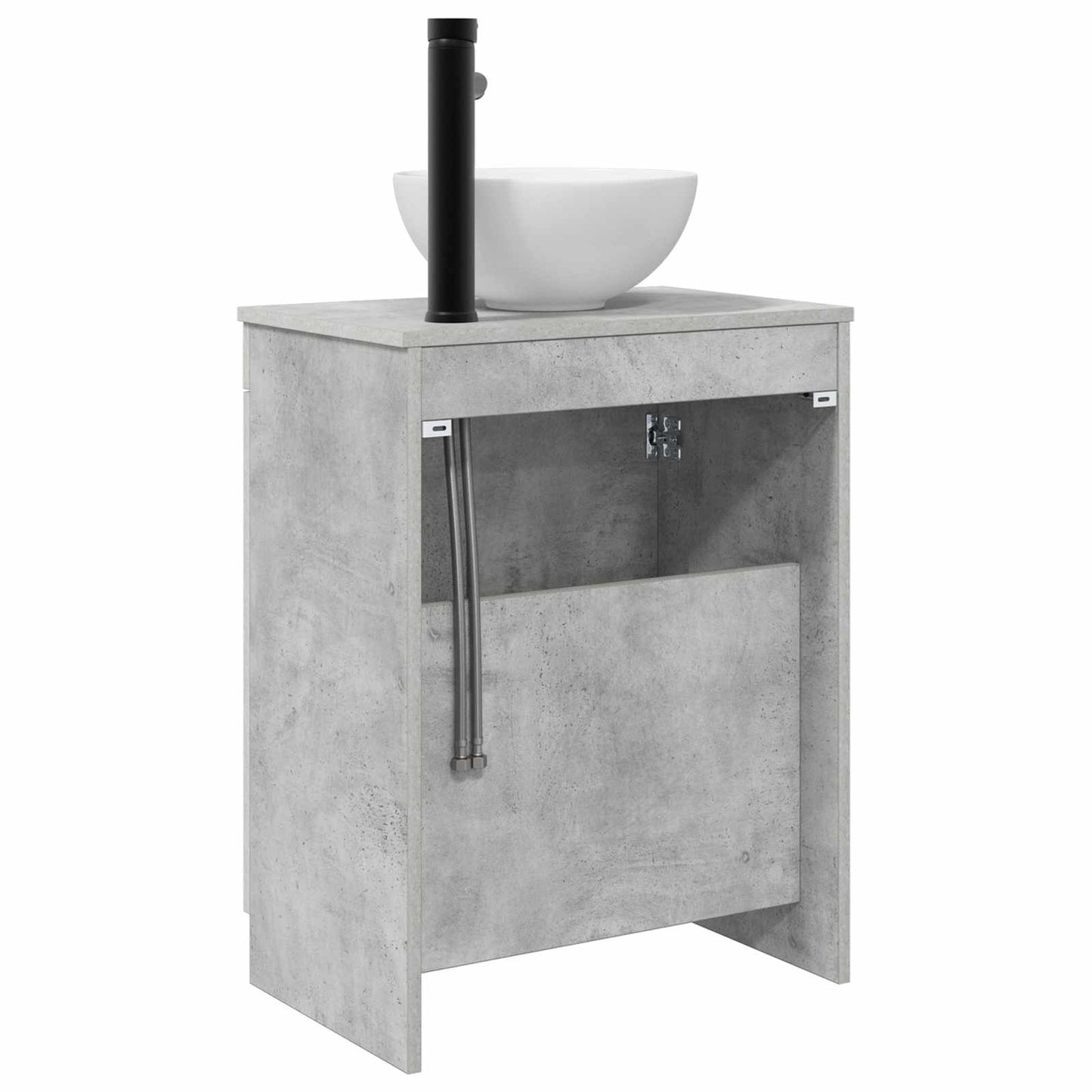 Bathroom Vanity with Sink Concrete Grey 54 x 35 x 83 cm