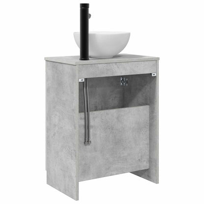 Bathroom Vanity with Sink Concrete Grey 54 x 35 x 83 cm