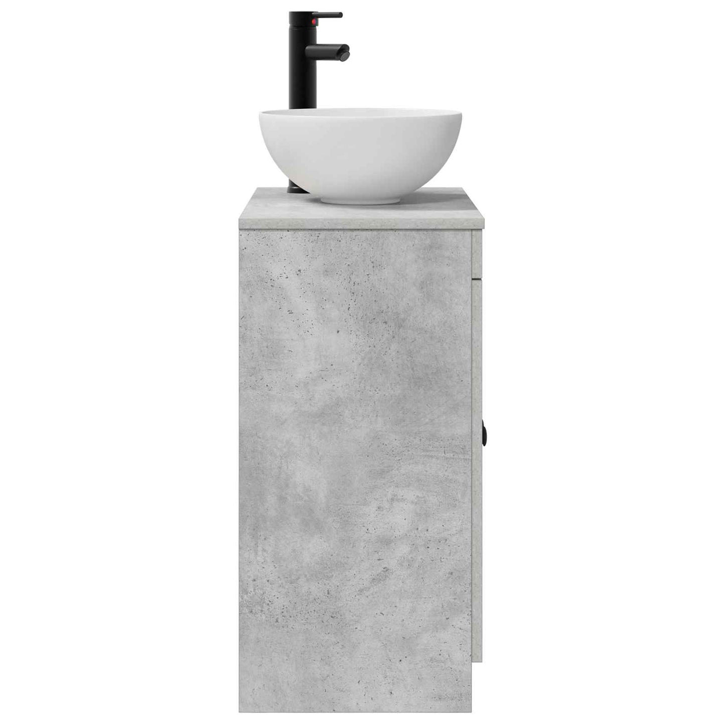 Bathroom Vanity with Sink Concrete Grey 54 x 35 x 83 cm