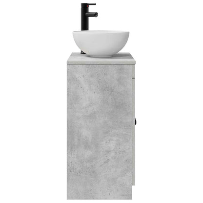 Bathroom Vanity with Sink Concrete Grey 54 x 35 x 83 cm