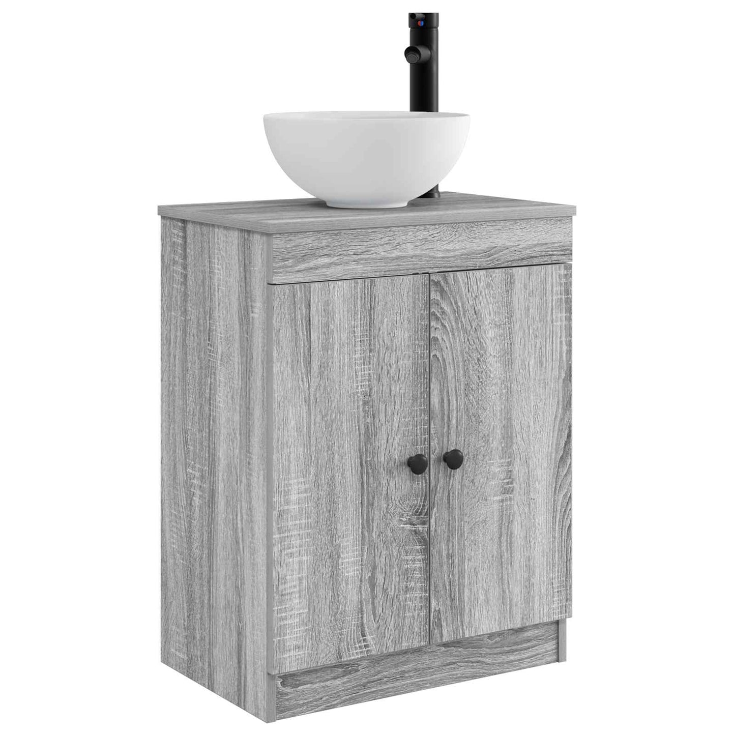 Bathroom Vanity with Sink Grey Sonoma 54 x 35 x 83 cm