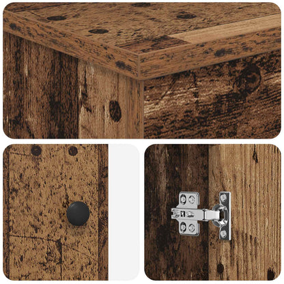 Bathroom Vanity with Sink Old Wood 54 x 35 x 83 cm