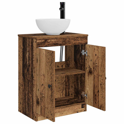 Bathroom Vanity with Sink Old Wood 54 x 35 x 83 cm