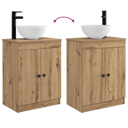 Bathroom Vanity with Sink Artisan Oak 54 x 35 x 83 cm